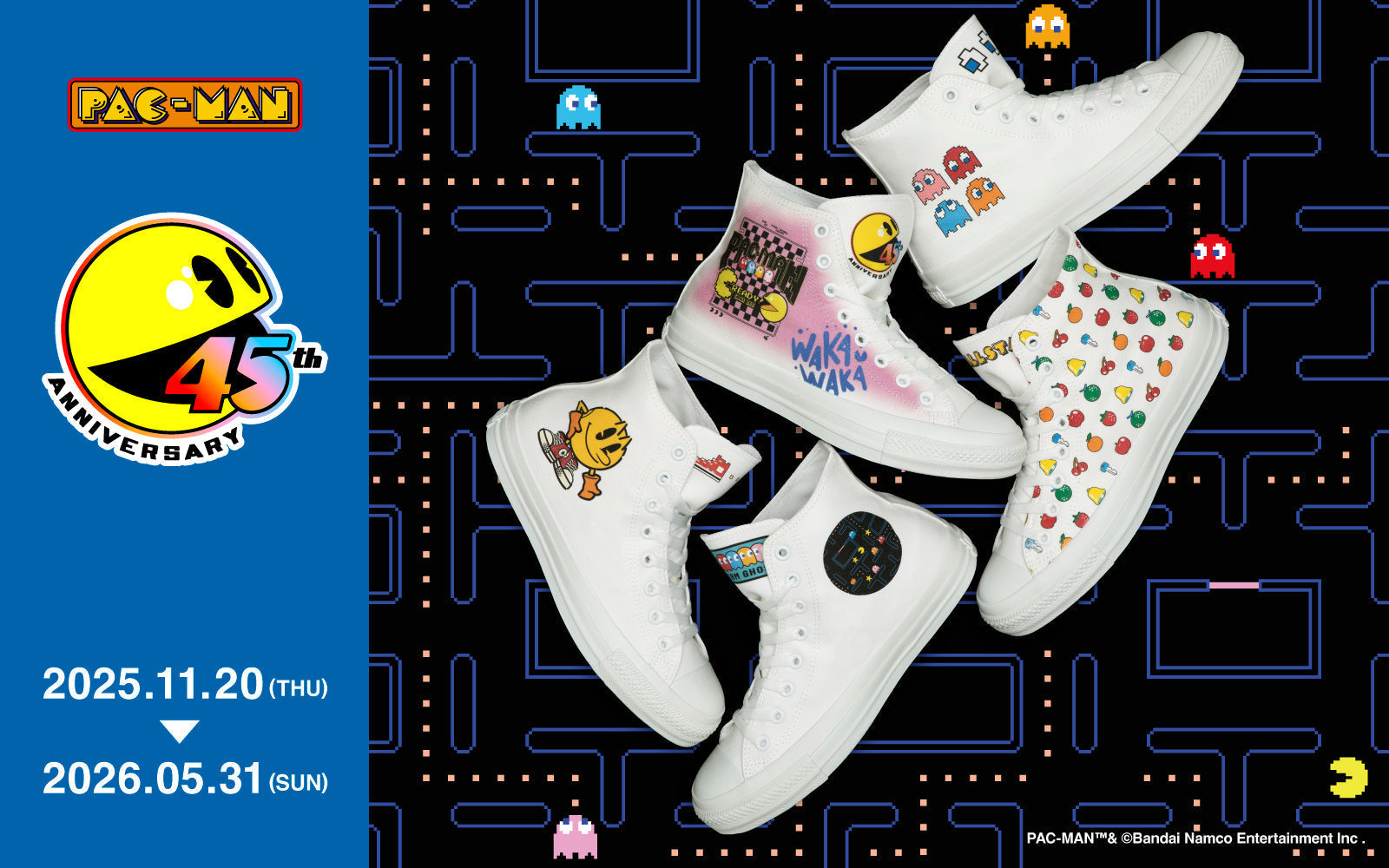 パックマンさま専用 CONVERSE × パックマン – コンバース オンライン ショップ | CONVERSE