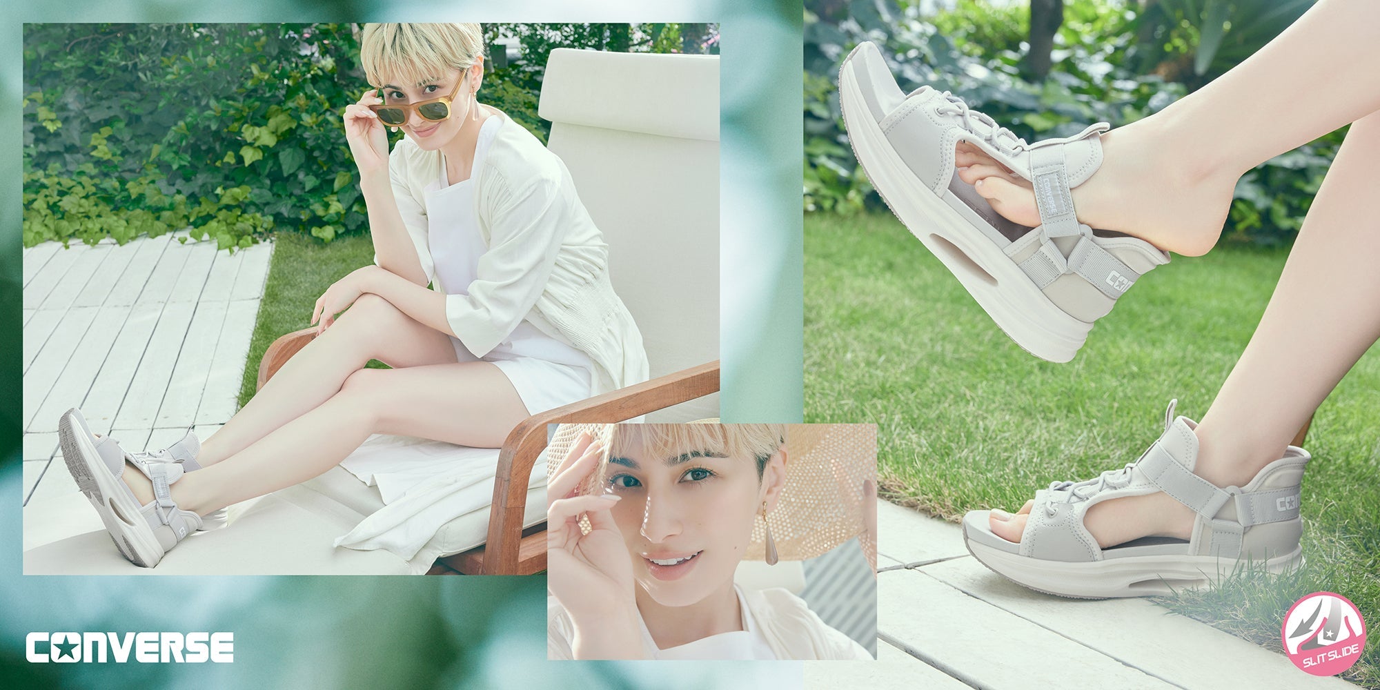 TCSS×HONEY　コラボ　タッパー　レディース　クリティカルスライド WOMENS – SLIT SLIDE（スリットスライド） – コンバース オンライン