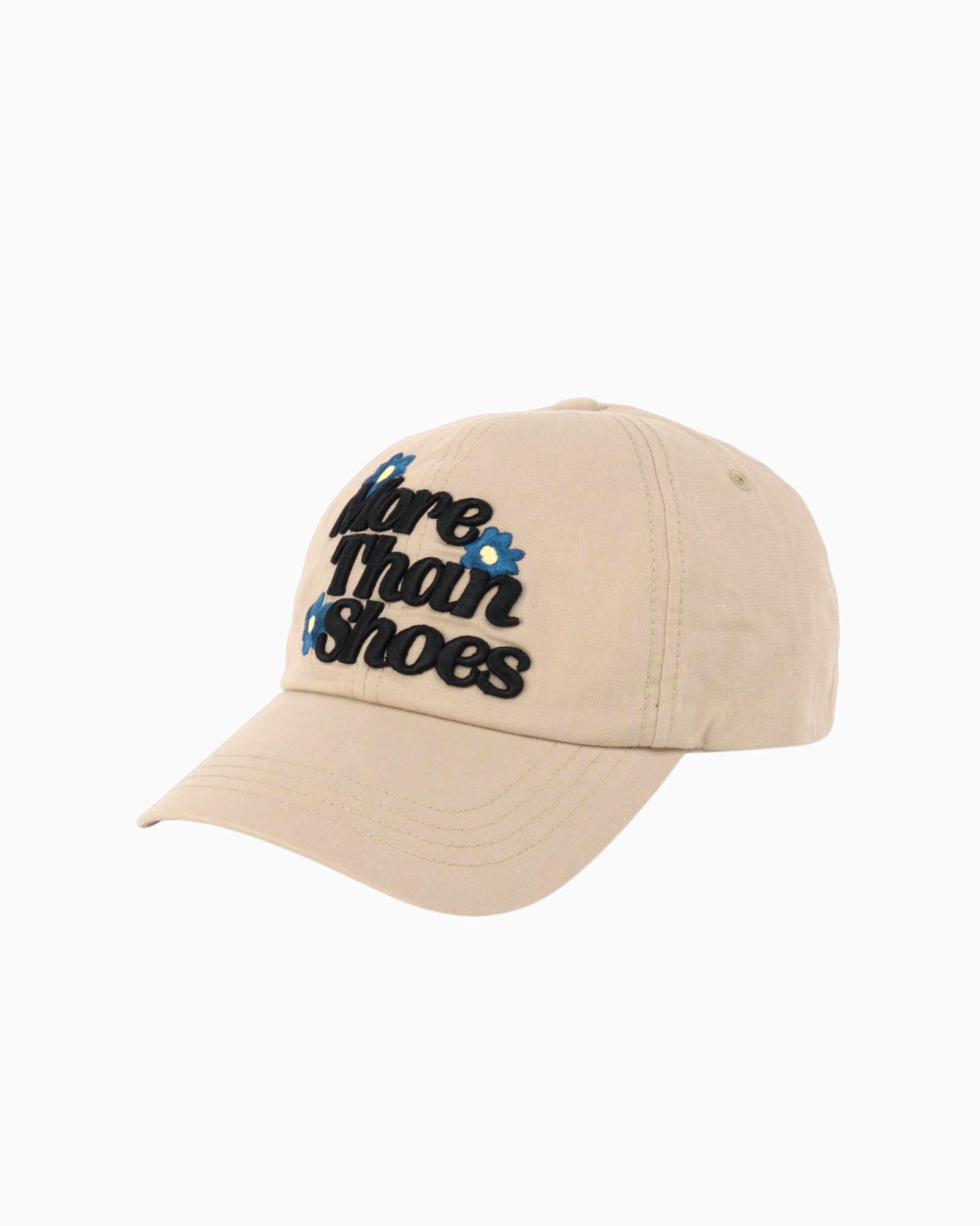 ABCD FLEURS ロゴキャップ ベージュ everyone ABCD FLEURS ロゴ