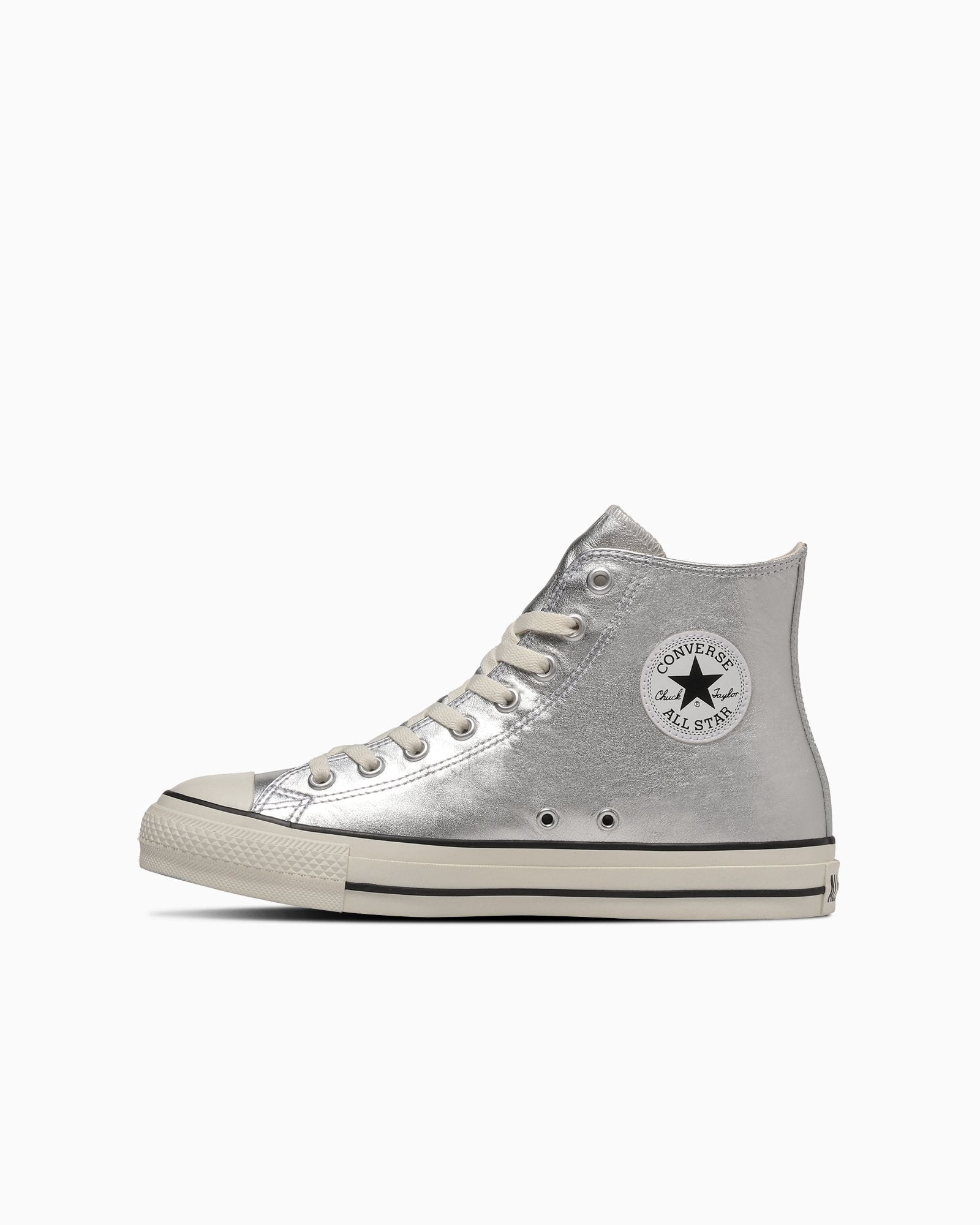 LEATHER ALL STAR Ⓡ HI / レザー オールスター Ⓡ ＨＩ (シルバー)– コンバース オンライン ショップ | CONVERSE  ONLINE SHOP