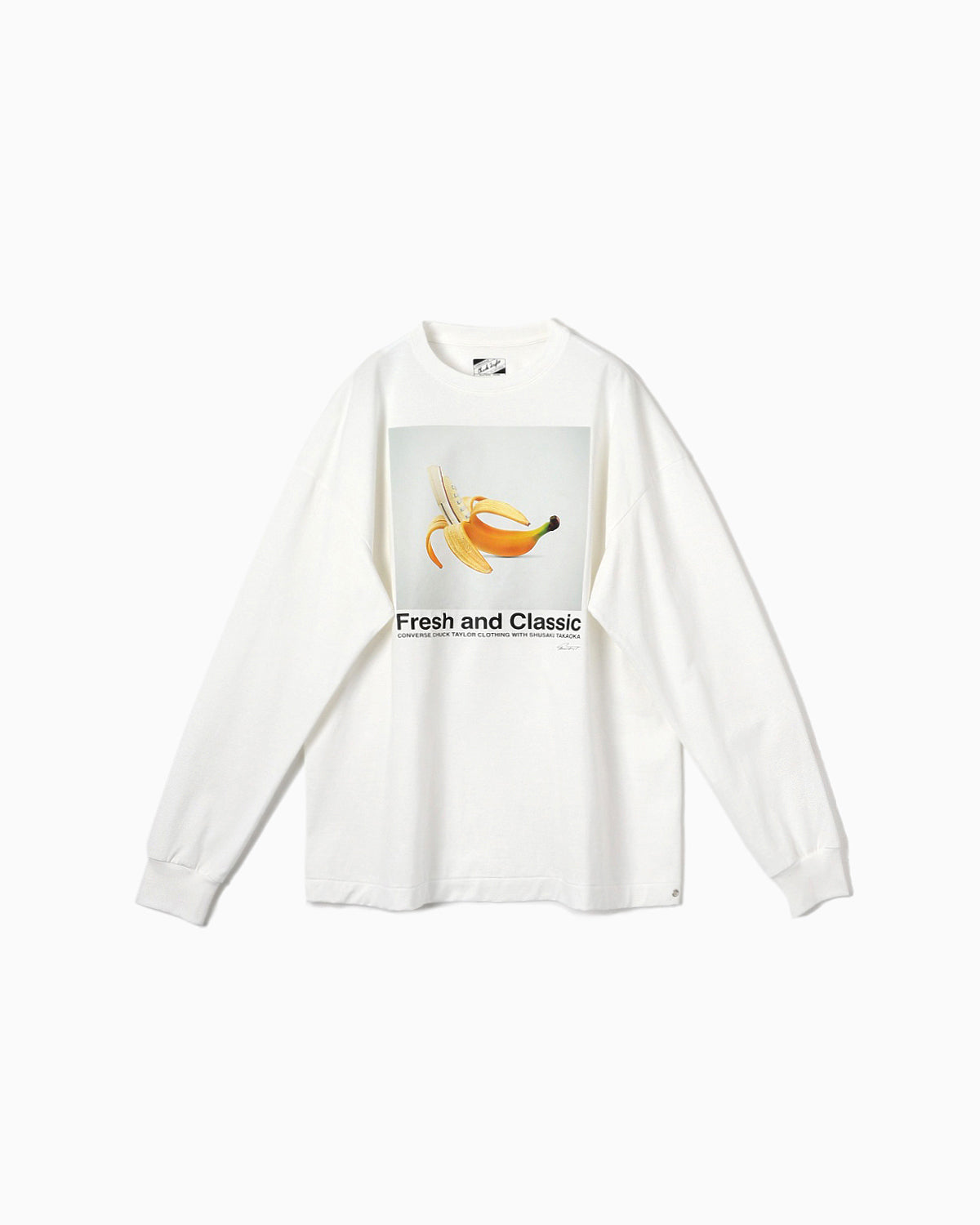 LONG SLEEVE T-SHIRT (ホワイト)– コンバース オンライン ショップ