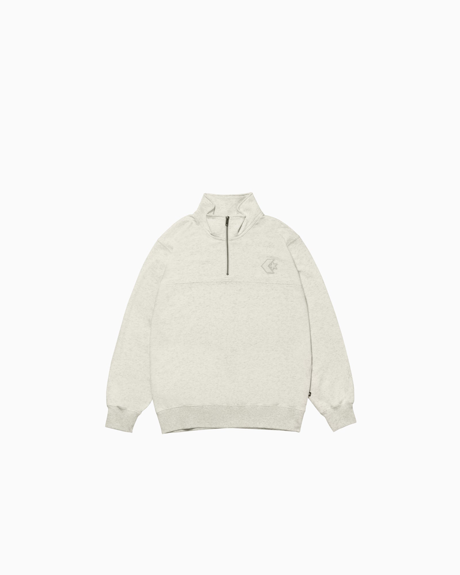 CHENILLE HALF ZIP TOP MENS (杢オートミール)– コンバース オンライン