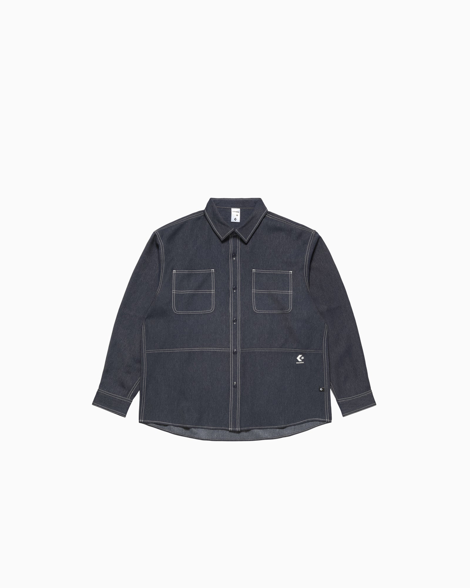 SYNTHETIC DENIM SHIRT M (ネイビー)– コンバース オンライン ショップ