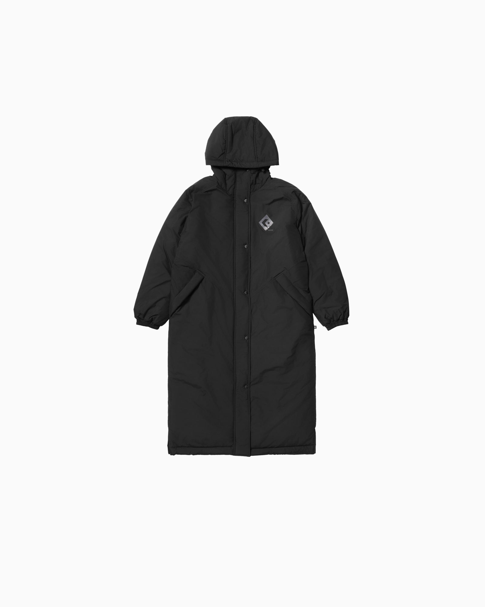 DIAMOND LOGO CS BENCH COAT LADIES (ブラック)– コンバース