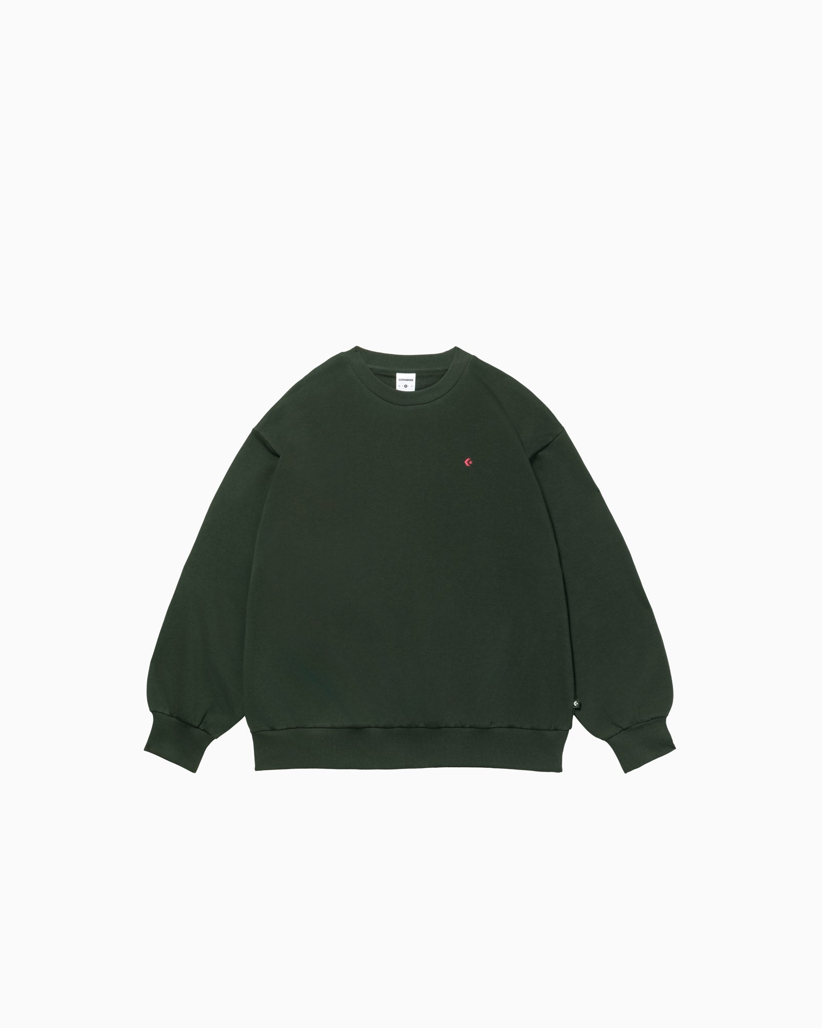 KUCHIBUE ダークグリーン トレーナー DIAMOND LOGO SWEAT CREW TOP LADIES (ダークグリーン)– コンバース