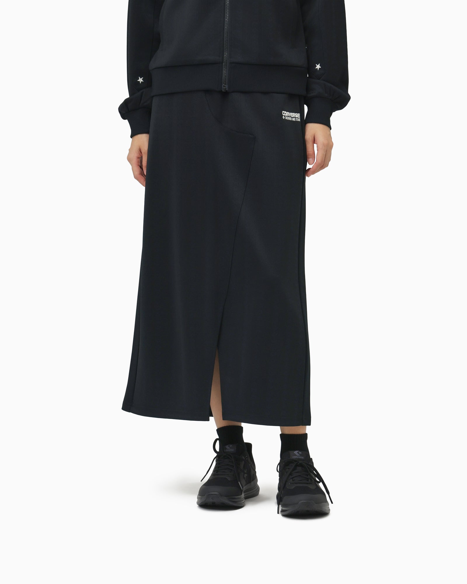 JQ CS LINE TRACK SKIRT LADIES (ブラック)– コンバース オンライン