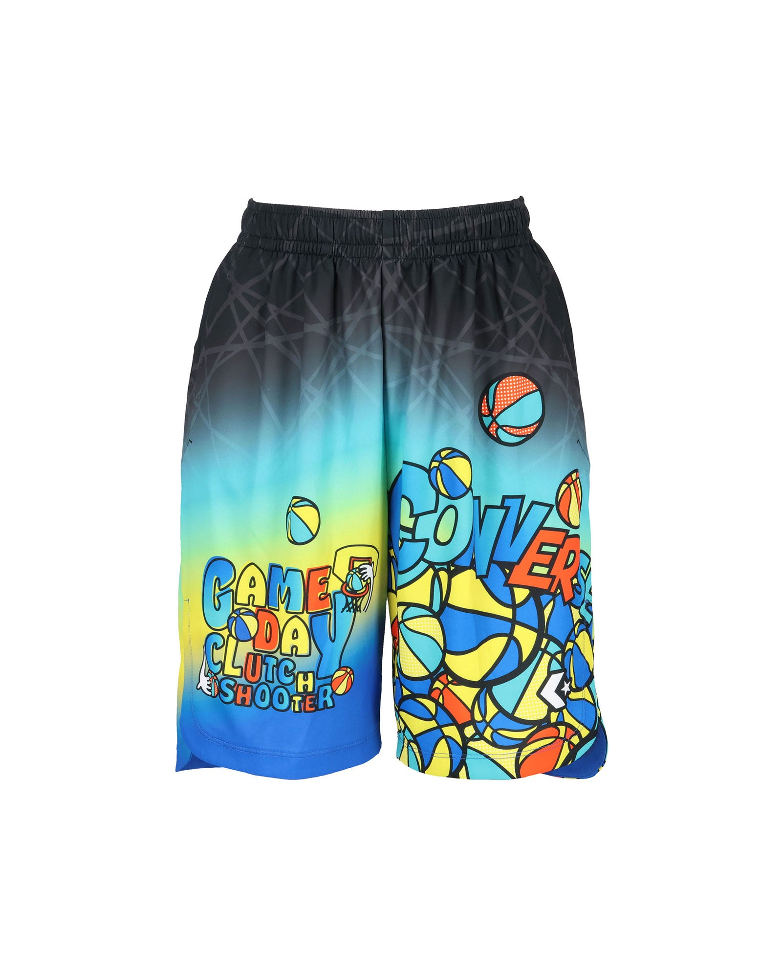 Jr.プラクティスパンツ(ポケット付き) (ブラック／ブルー)– コンバース