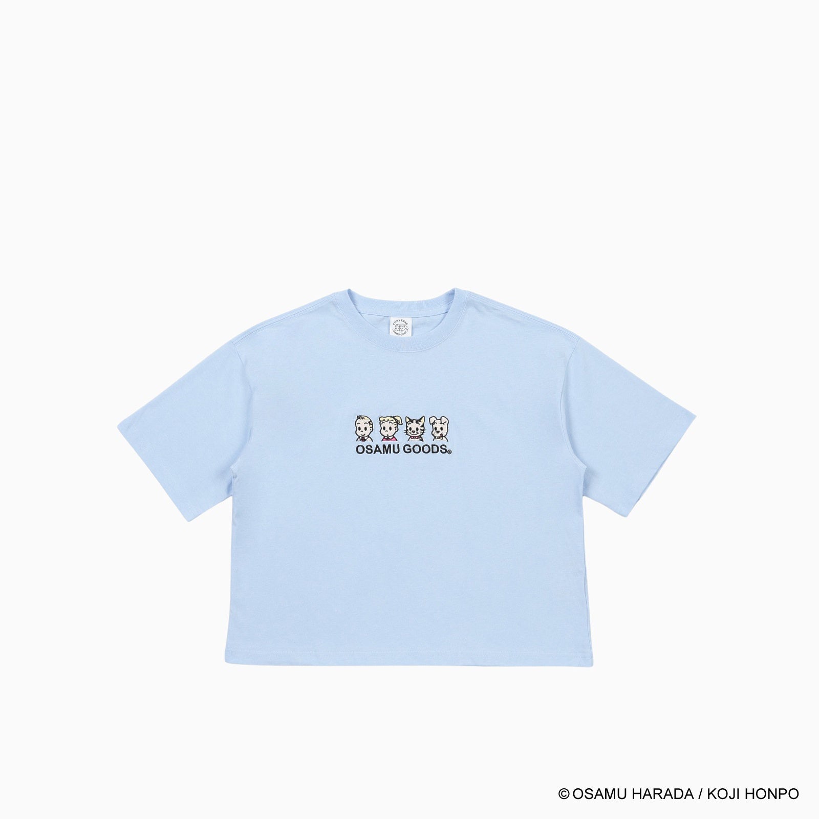 CV天竺フロントEMB S/S T-shirts / OSAMU GOODS (アクア)– コンバース