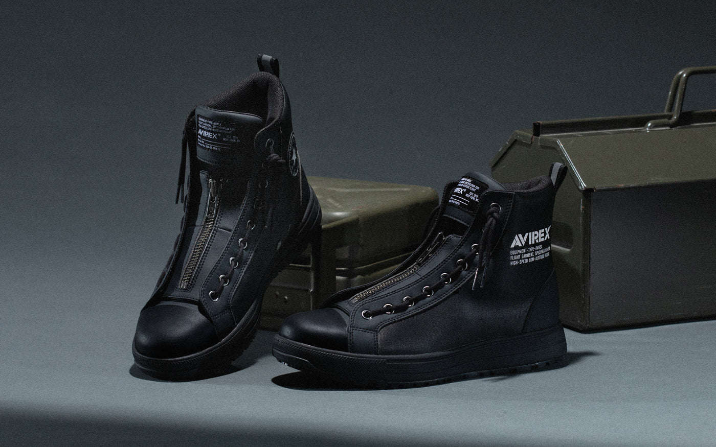 コンバース CONVERSE 安全靴 ハイカット アヴィレックスコラボ限定モデル AVIREX（アヴィレックス） AVIREX×CONVERSE ALL STAR AGED HI