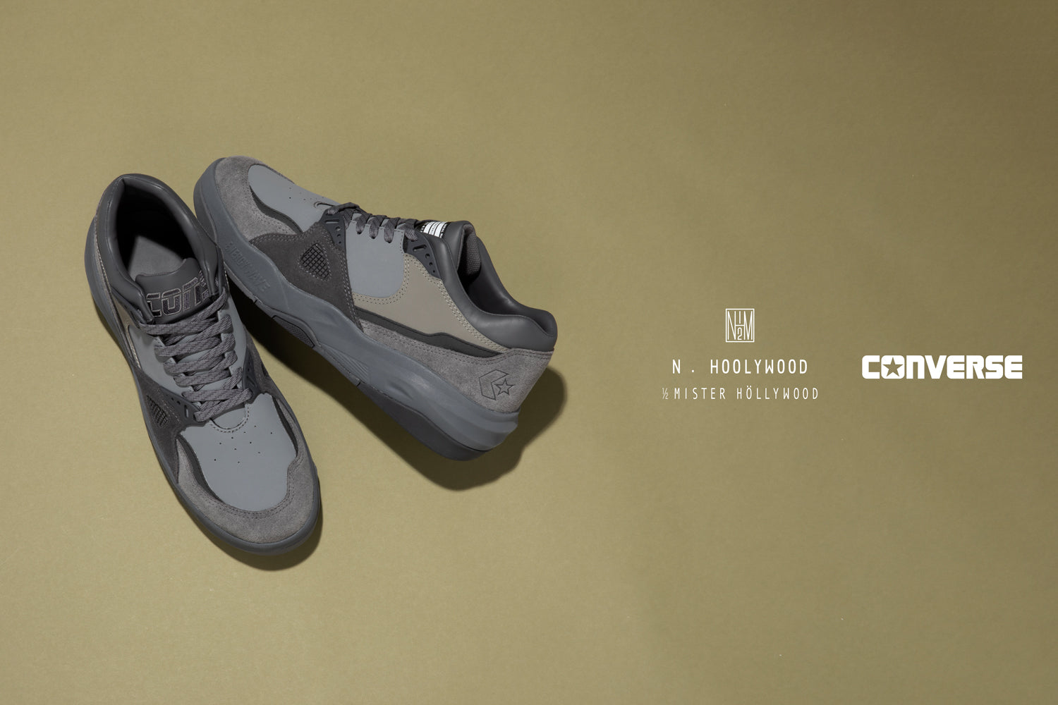 靴 n.hoolywood gray CONVERSE × N. HOOLYWOOD TEST PRODUCT EXCHANGE SERVICE 発売