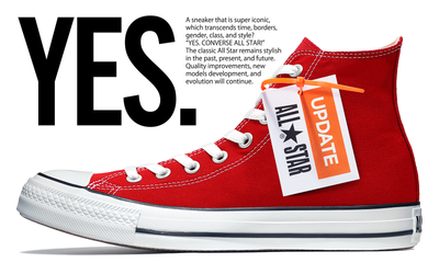 「ALL STAR」リニューアルモデルに新色のレッドとネイビーが登場