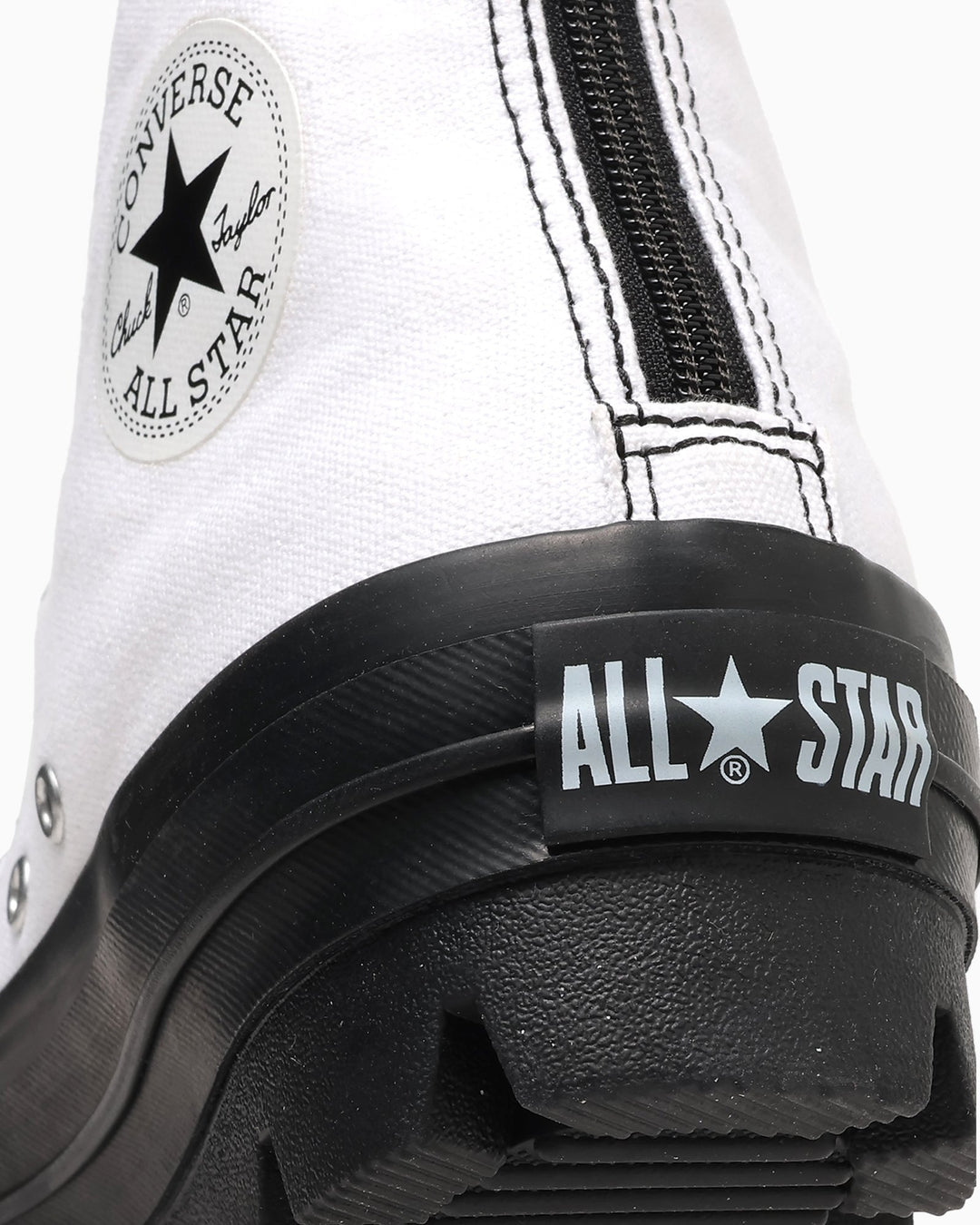 ALL STAR Ⓡ CHUNK BACKZIP HI / オールスター Ⓡ チャンク バックジップ ＨＩ (ホワイト/ブラック)– コンバース  オンライン ショップ | CONVERSE ONLINE SHOP