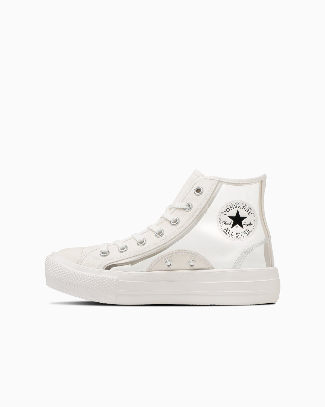 ALL STAR LIGHT PLTS CLEARMATERIAL HI / オールスター ライト ＰＬＴＳ クリアマテリアル ＨＩ (ホワイト)–  コンバース オンライン ショップ | CONVERSE ONLINE SHOP