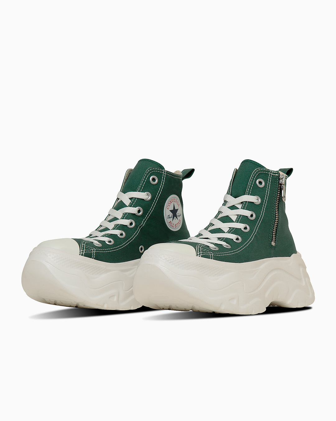 貴重 新品未使用 CONVERSE グリーン ベルクロシューズ 28センチ グリーン – ジッパー（ハイカット） – コンバース オンライン