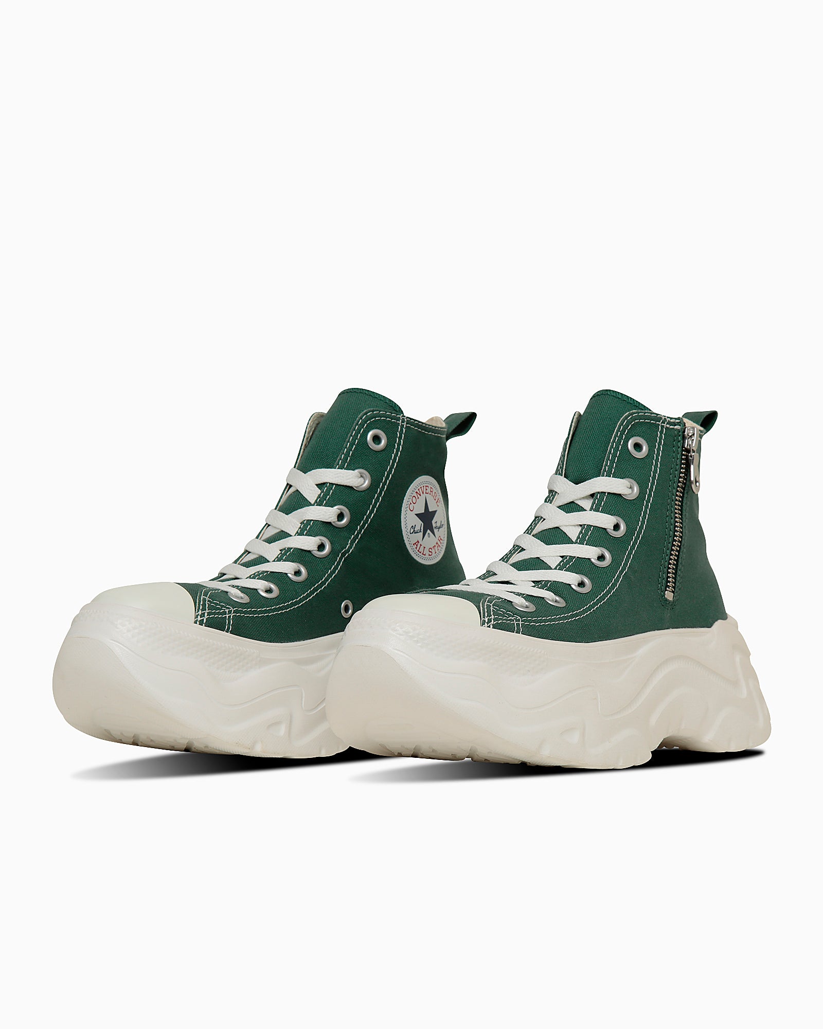 shoes グリーン – ジッパー（ハイカット） – コンバース