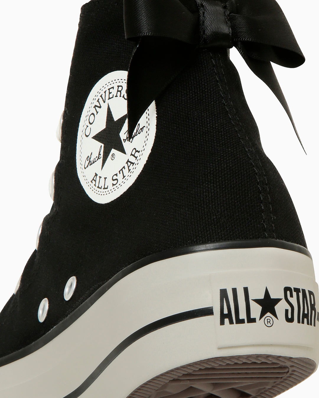 国内配送 CONVERSE ALL STAR PLTS BACK RIBBON HI BLACK ALL STAR PLTS BACKRIBBON HI / オールスター PLTS バック