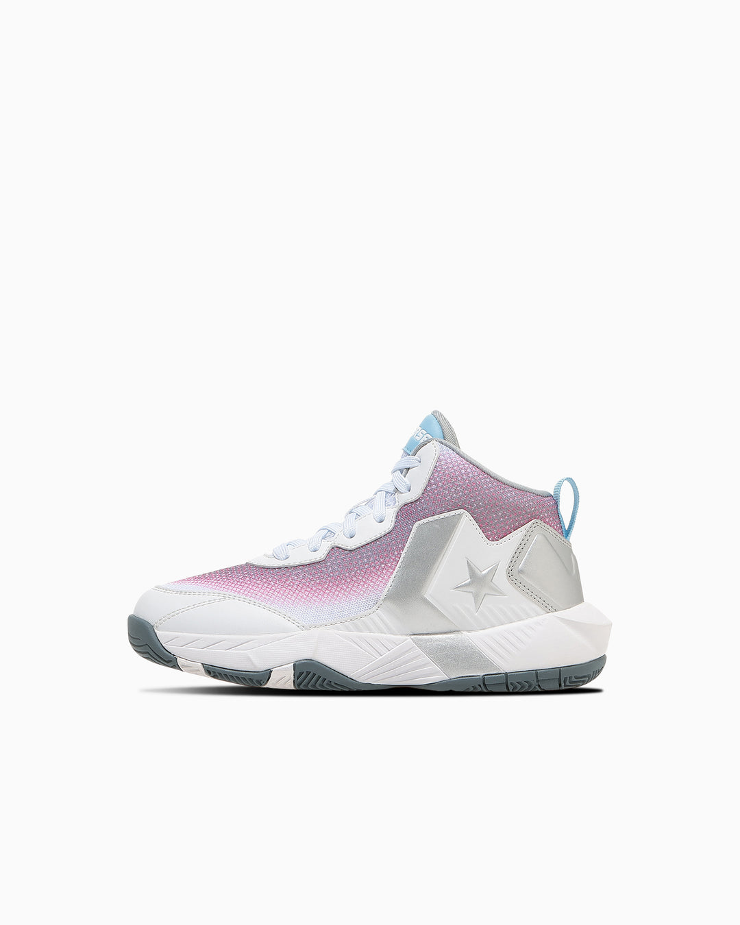 バスケットボールシューズ ホワイト/マルチカラー キャンバス ホワイト マルチカラー – KIDS (キッズ) – コンバース オンライン