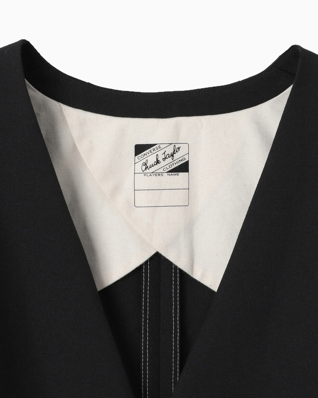チャックテイラークロージング カラーレスジャケット COLLARLESS JACKET (ブラック)– コンバース オンライン ショップ