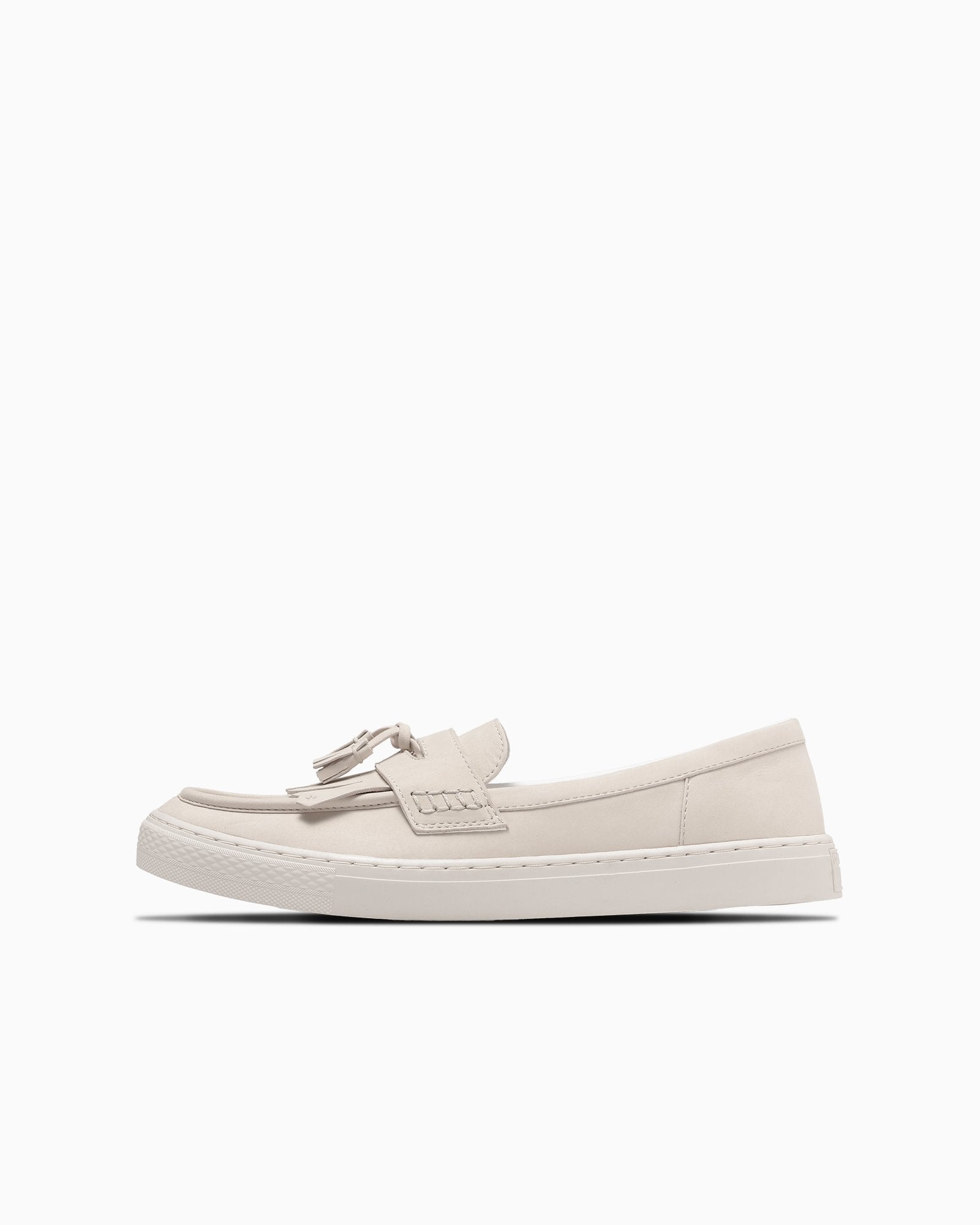 未使用級 CONVERS コンバース フリンジ ローファー 白 25cm コンバース CONVERSE ALL STAR CHUNK LOAFER / オールスター