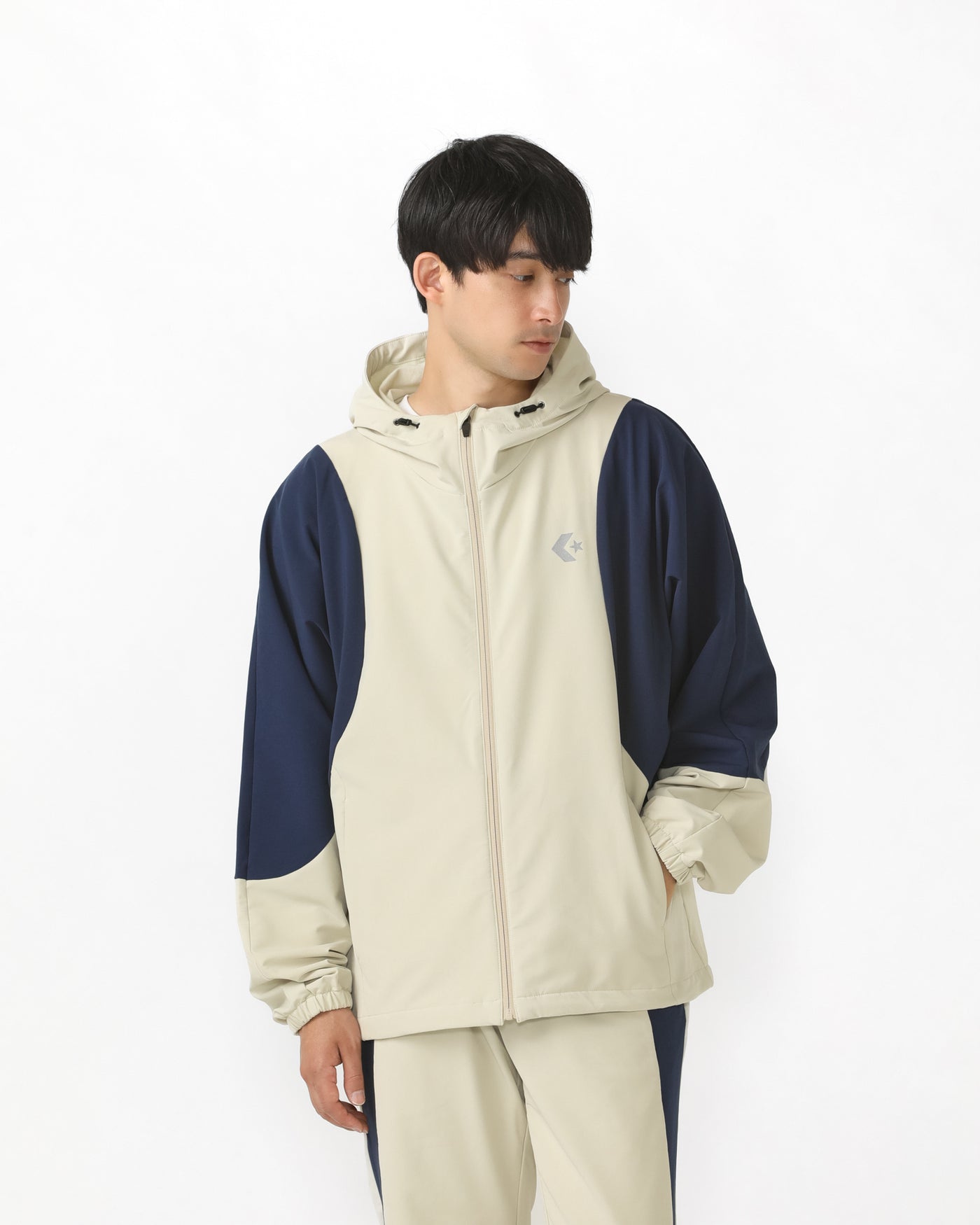 COL BLOCK WOVEN JACKET MENS