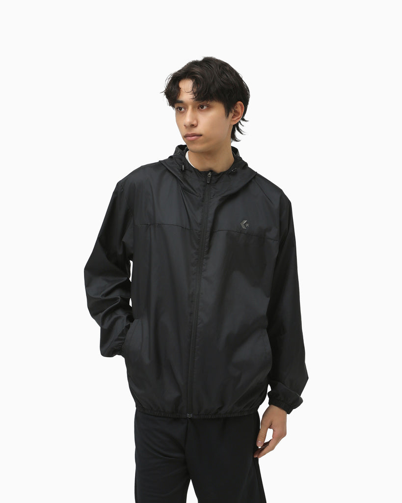 ES WIND JACKET MENS (ブラック/ブラック)– コンバース