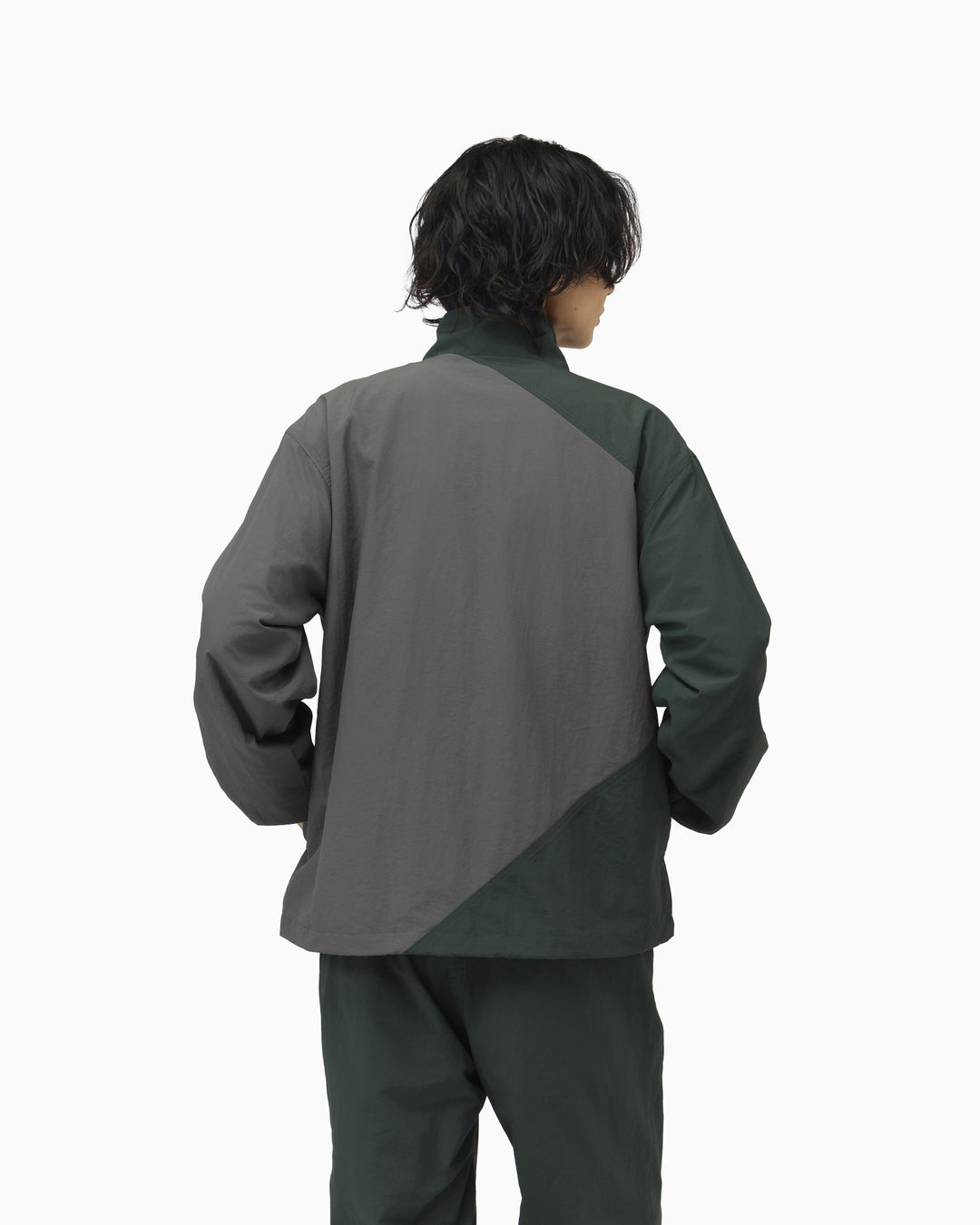 CS COL BLOCK JACKET MENS (ダークグリーン/チャコール)– コンバース
