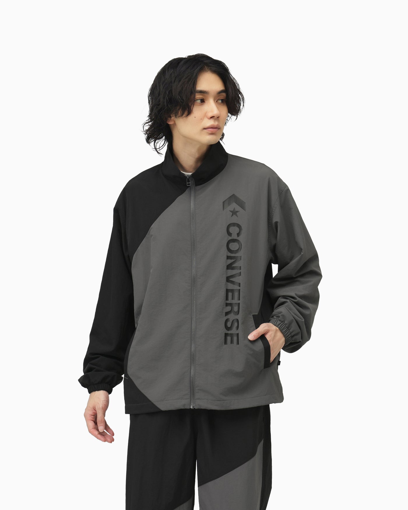 CS COL BLOCK JACKET MENS (ブラック/チャコール)– コンバース オンライン ショップ | CONVERSE ...