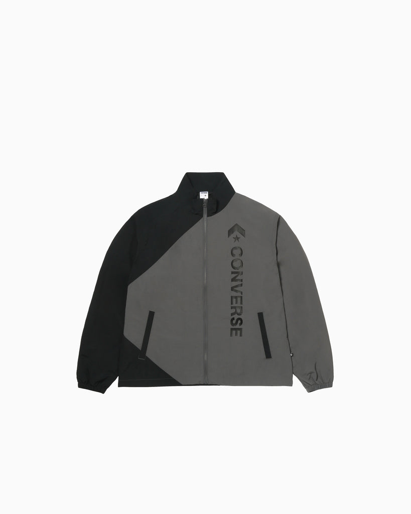 ジャケット・アウター comcom CS COL BLOCK JACKET MENS (ブラック/チャコール)– コンバース