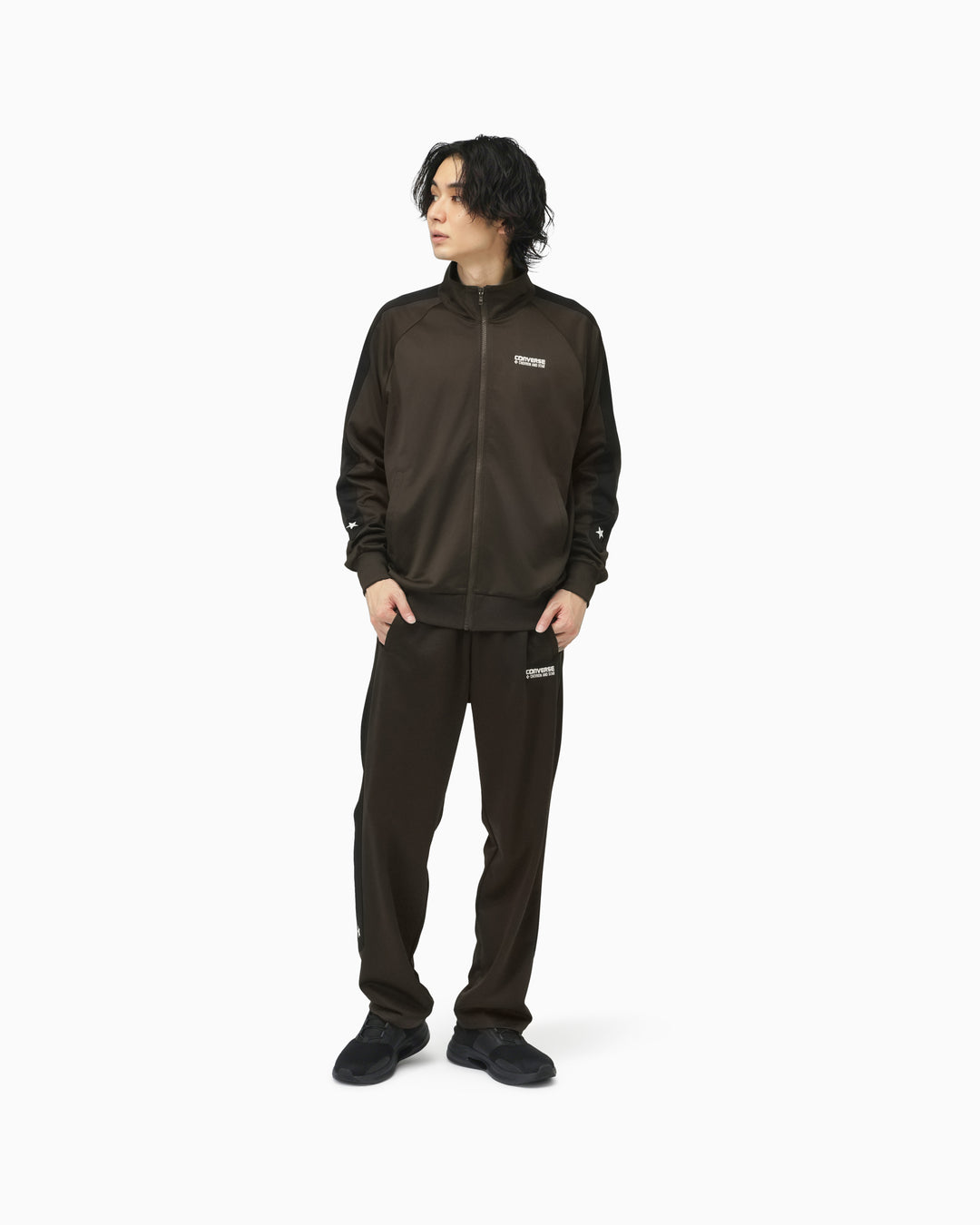 CS LINE TRACK JACKET MENS (ダークブラウン)– コンバース オンライン 