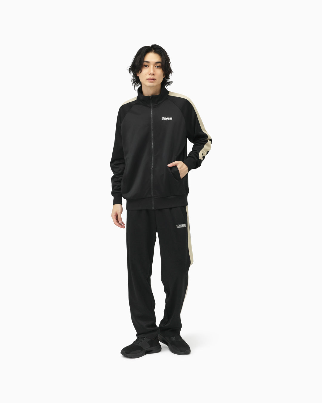 CS LINE TRACK JACKET MENS (ブラック)– コンバース オンライン