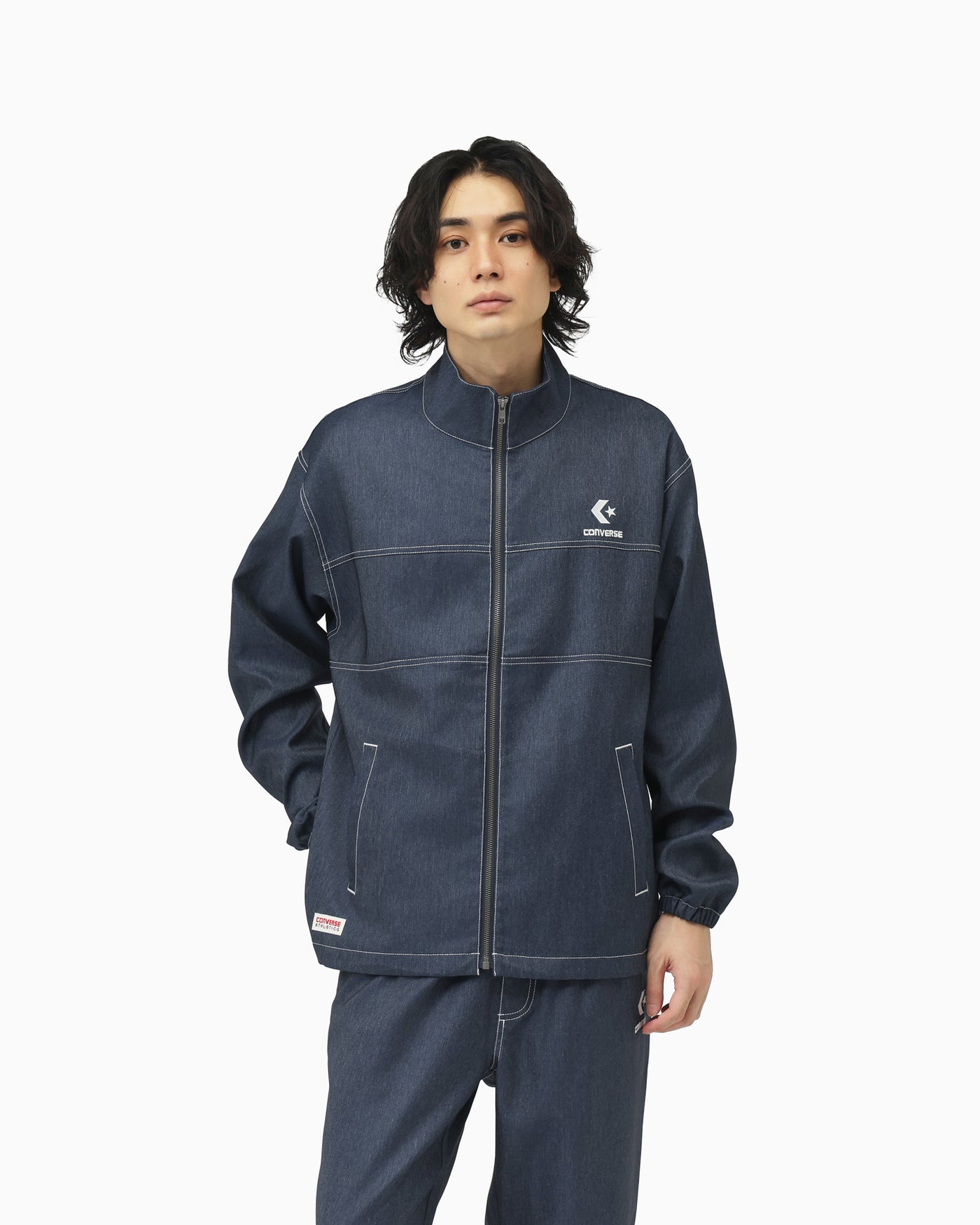 SYNTHETIC DENIM JACKET MENS