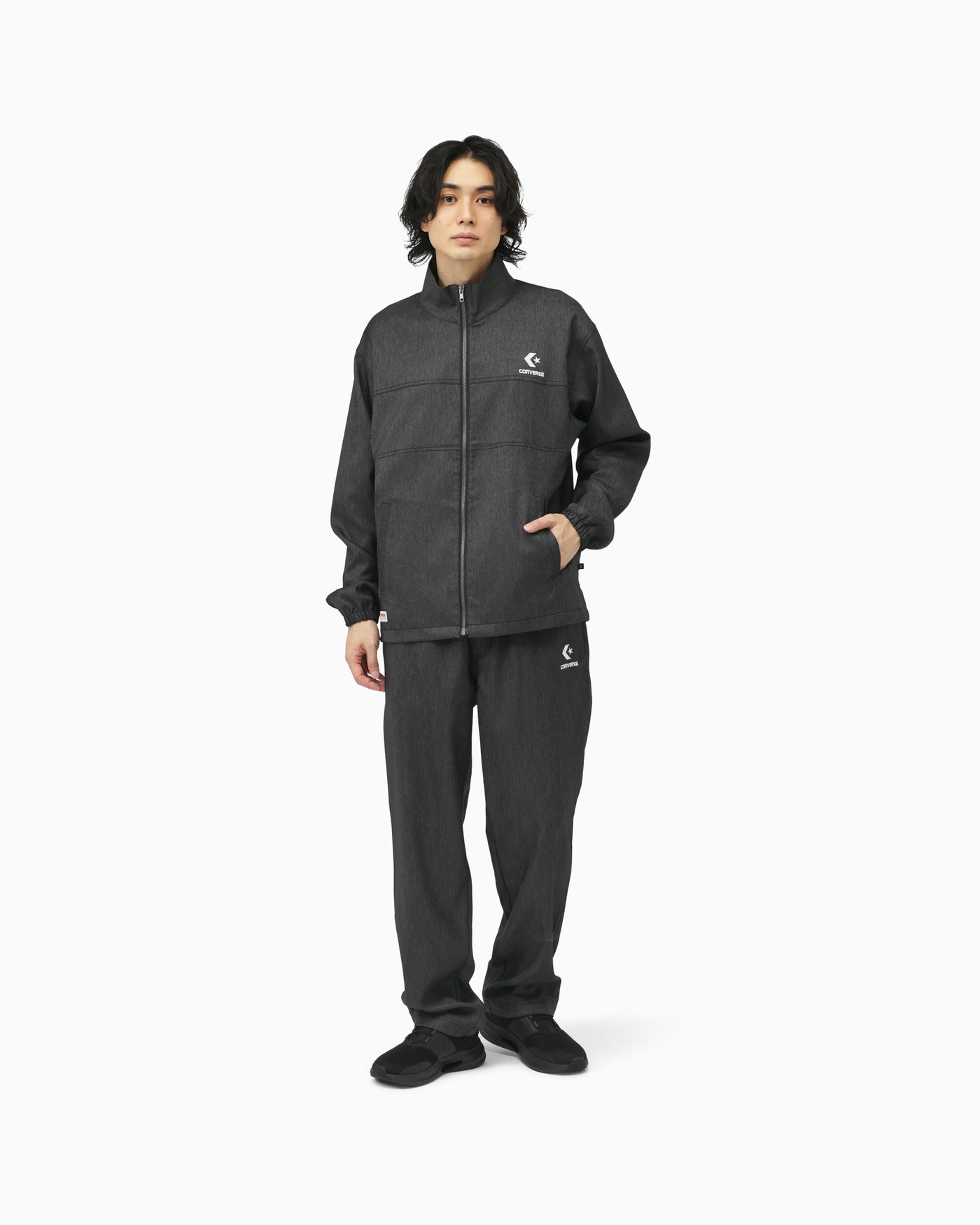 SYNTHETIC DENIM JACKET MENS