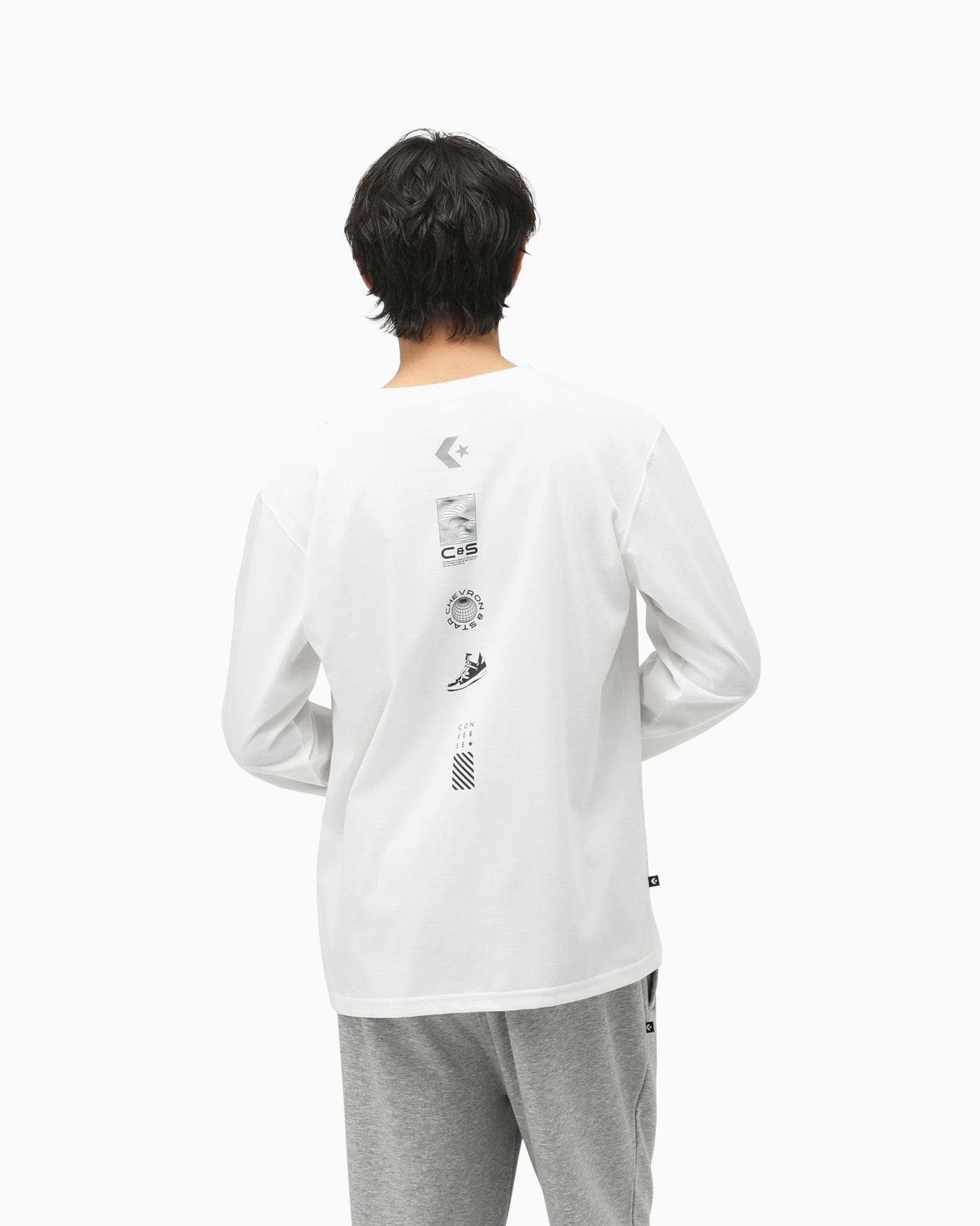 VERTICAL PT LS TEE MENS