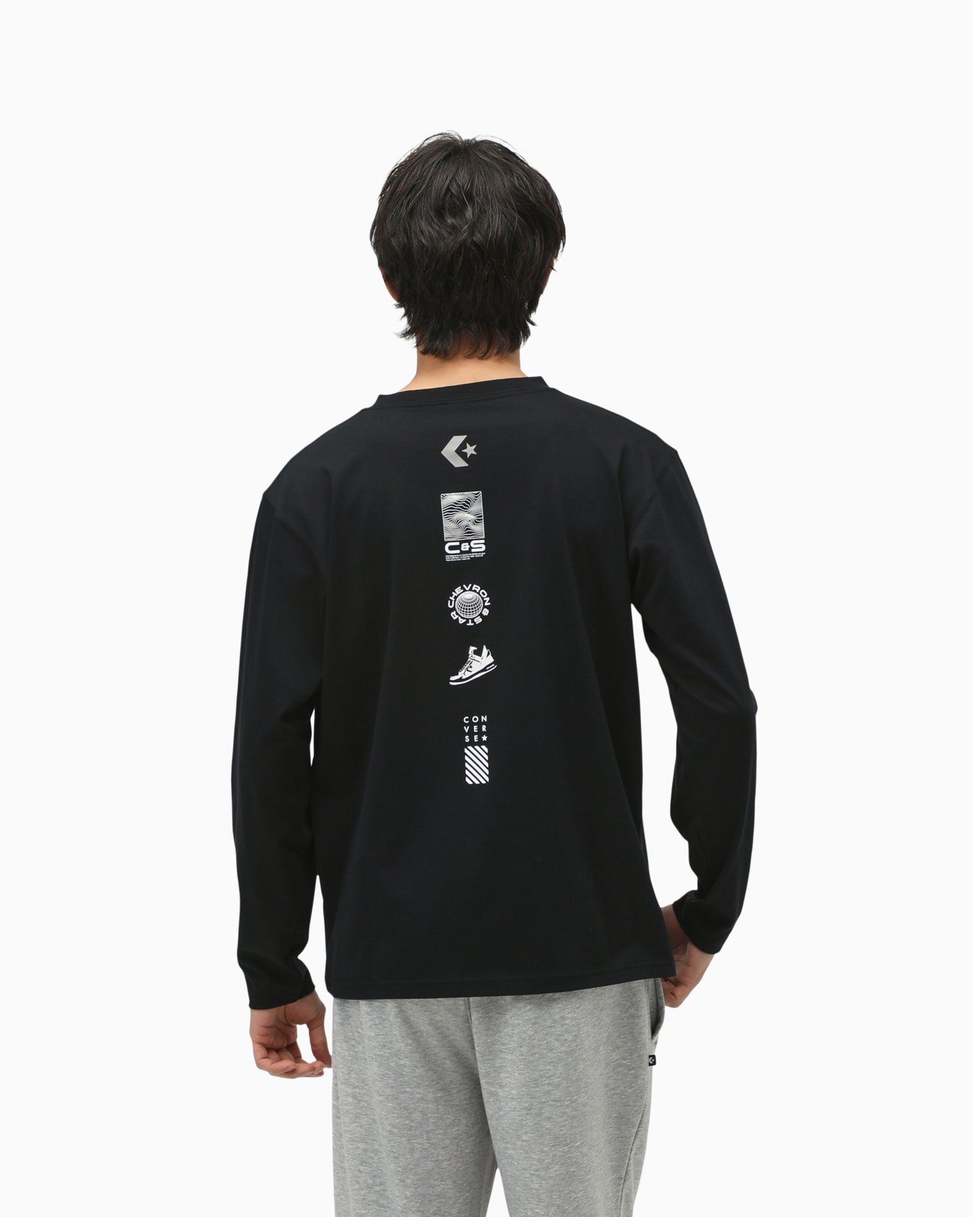 VERTICAL PT LS TEE MENS