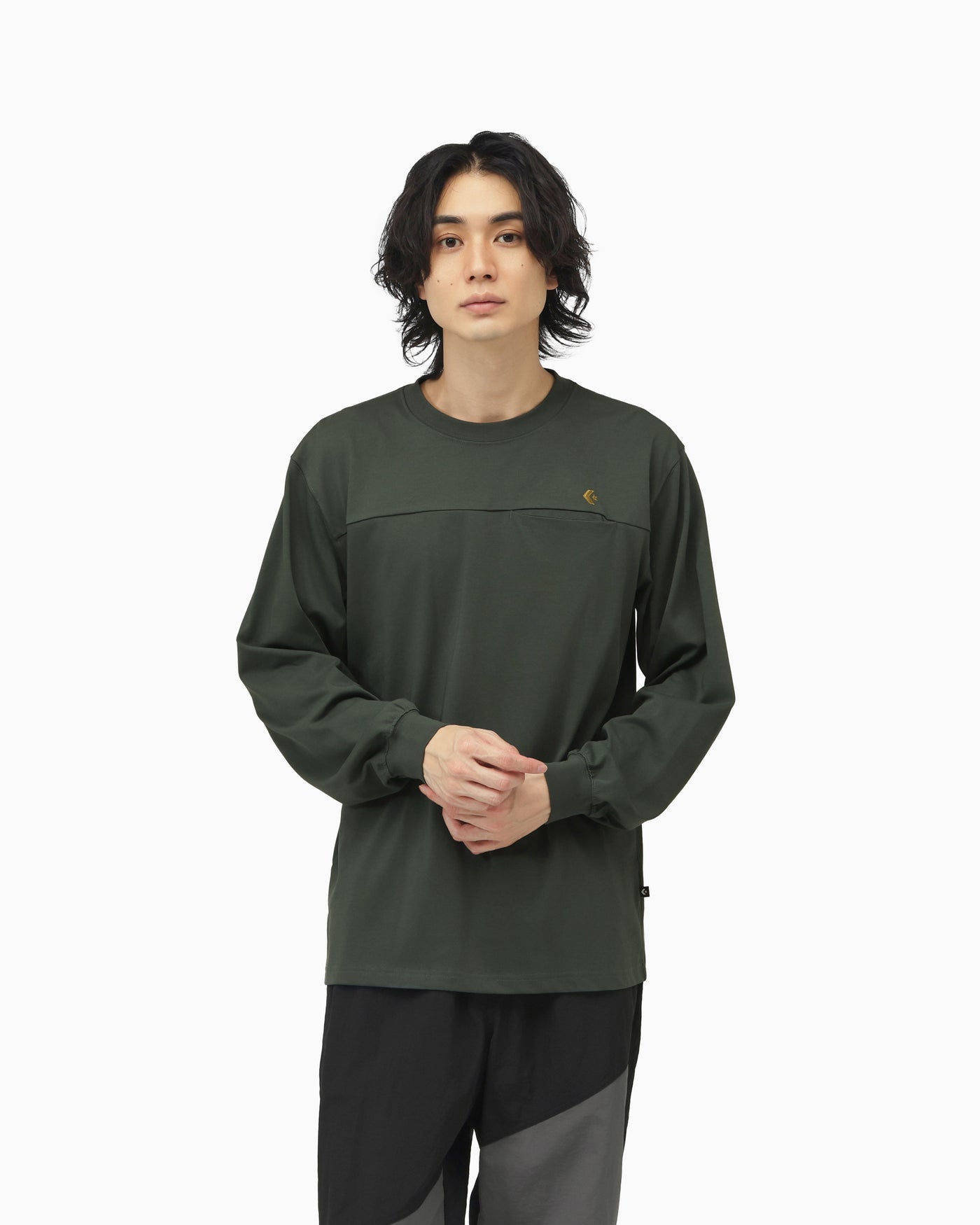 CHEST PK STAR PT LS TEE MENS