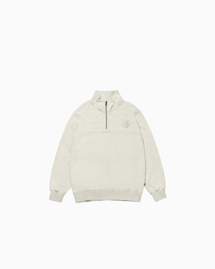CHENILLE HALF ZIP TOP MENS (杢オートミール)– コンバース オンライン