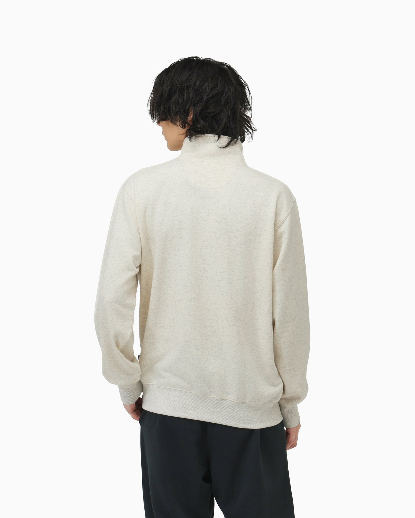 CHENILLE HALF ZIP TOP MENS