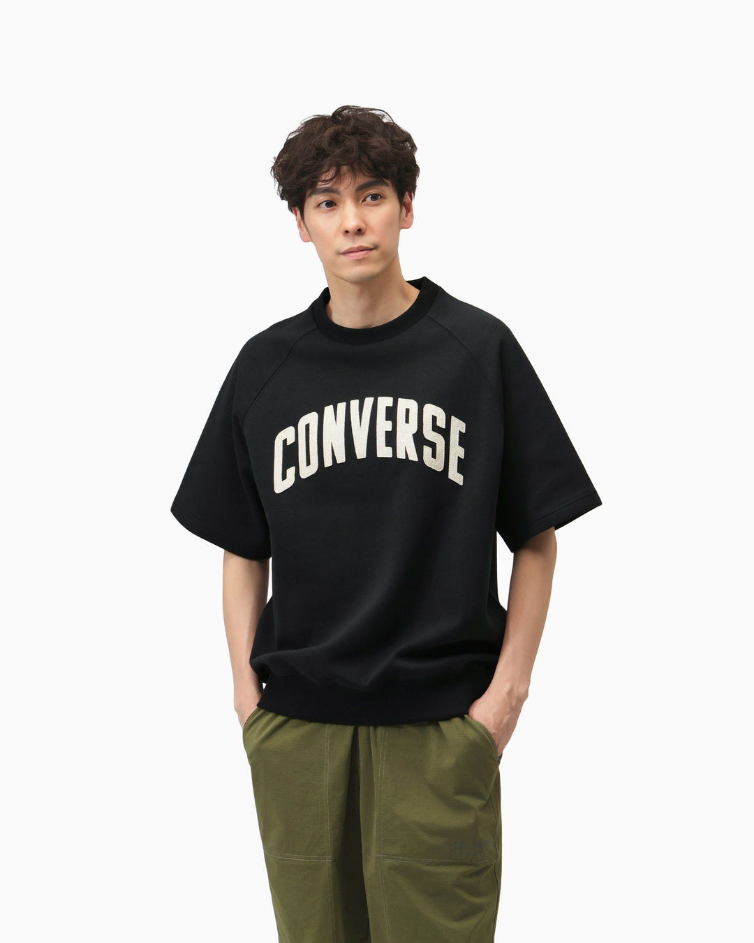 CV ARCH LOGO SS SW TOP M (ブラック)– コンバース オンライン