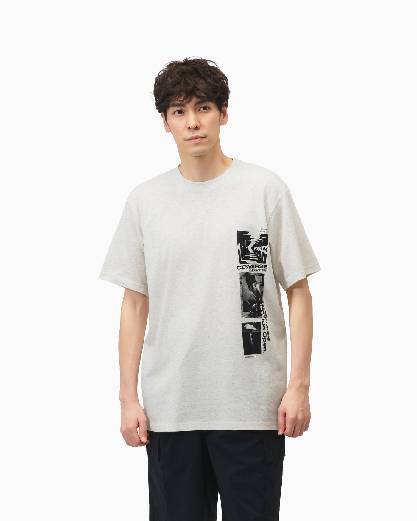 CV VERTICAL PT TEE M (オートミール)– コンバース オンライン