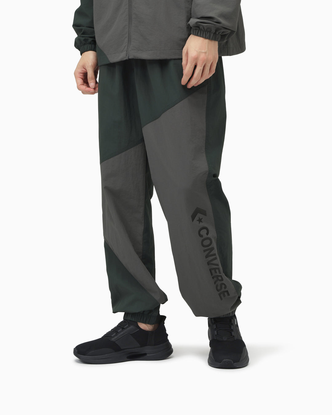 CS COL BLOCK PANTS MENS (ダークグリーン/チャコール)– コンバース