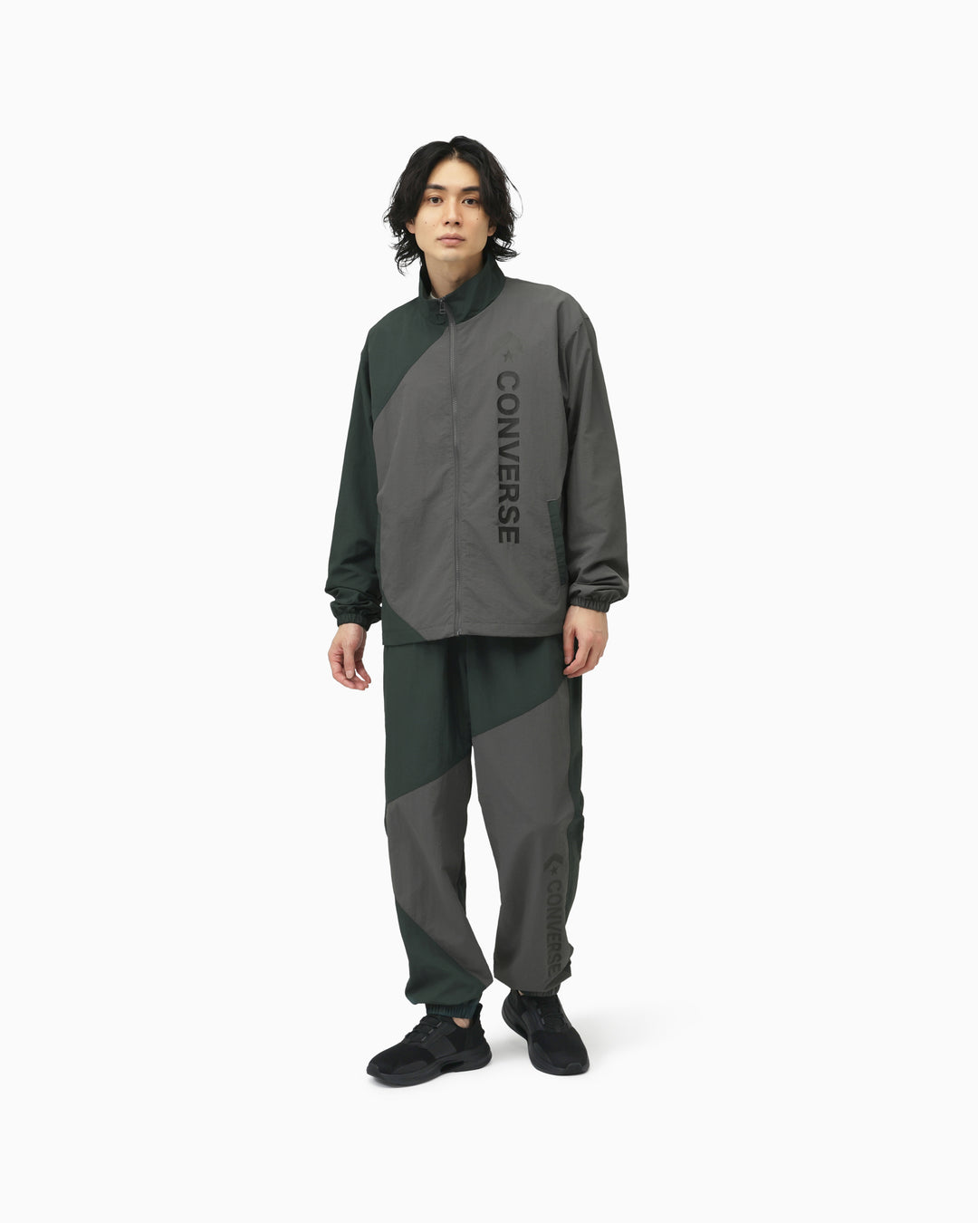 CS COL BLOCK PANTS MENS (ダークグリーン/チャコール)– コンバース