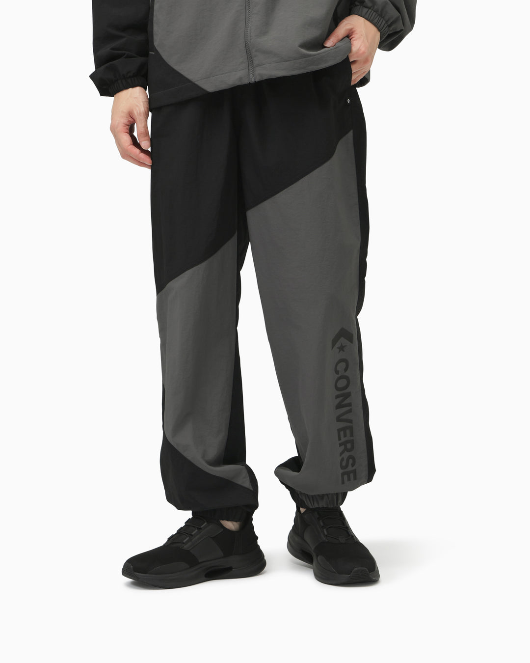 カル男 CS COL BLOCK PANTS MENS (ブラック/チャコール)– コンバース