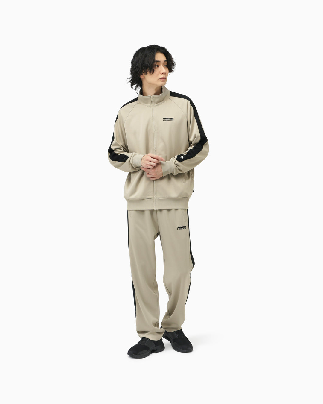 CS LINE TRACK PANTS MENS (ウォームグレー)– コンバース オンライン
