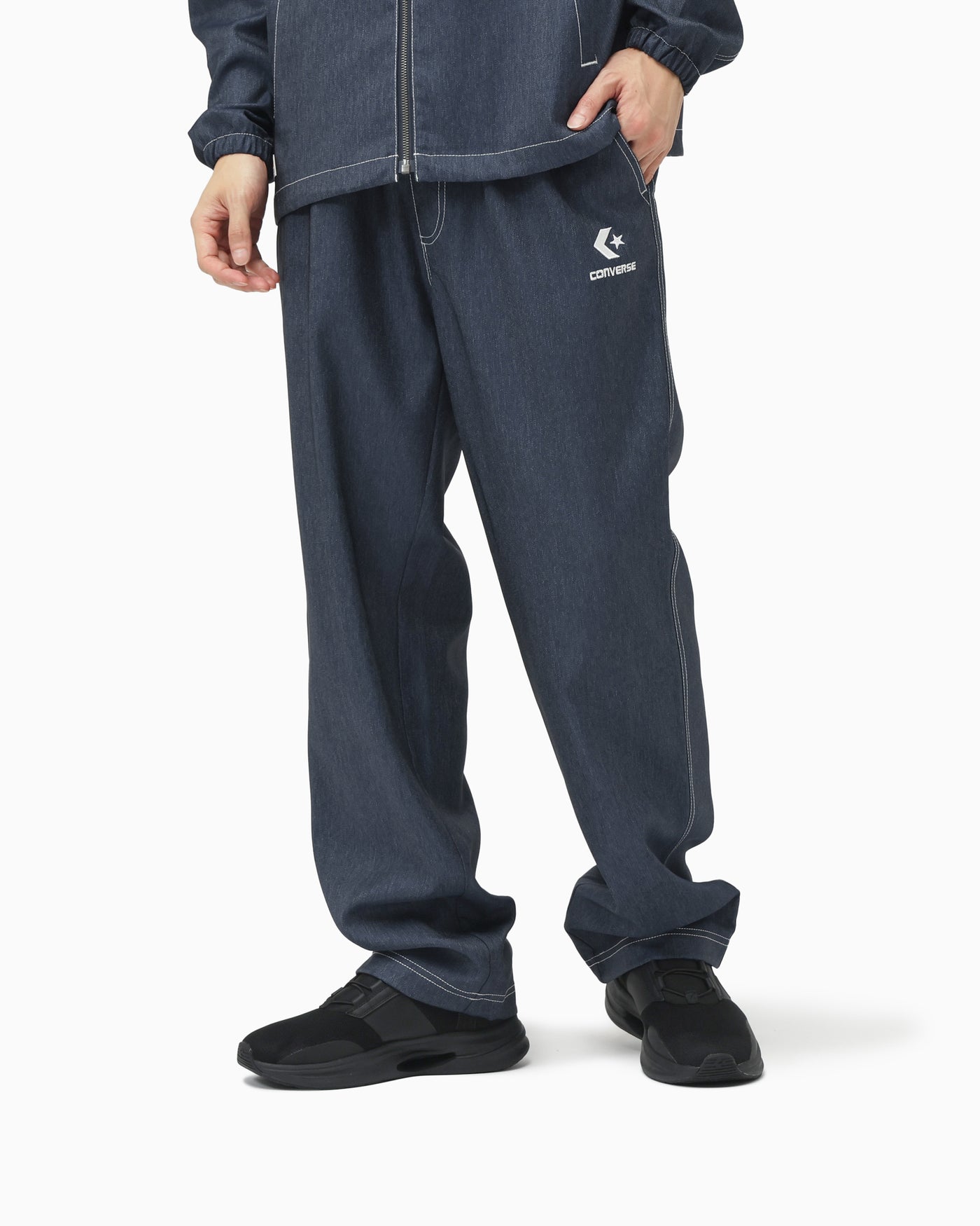 SYNTHETIC DENIM PANTS MENS