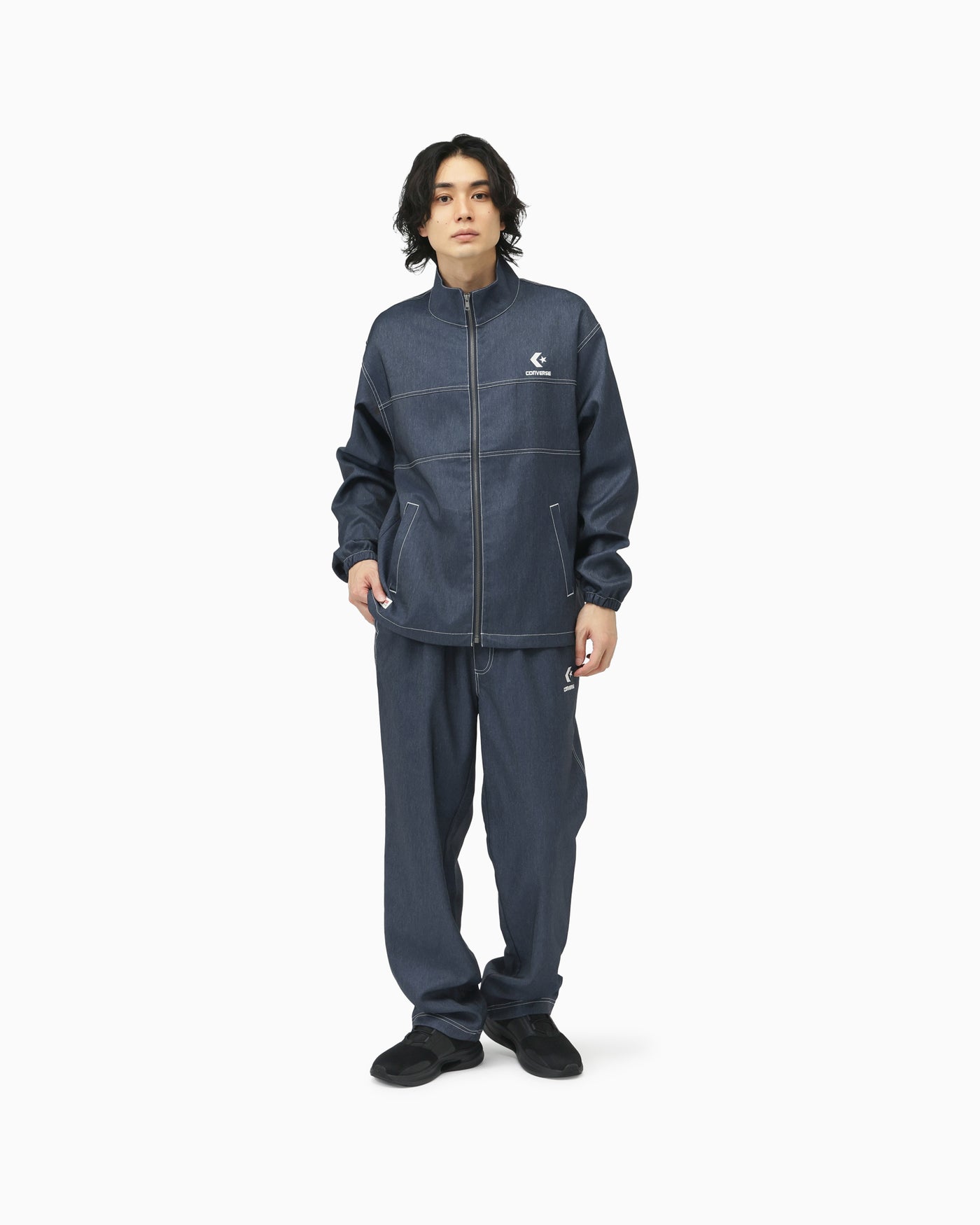 SYNTHETIC DENIM PANTS MENS