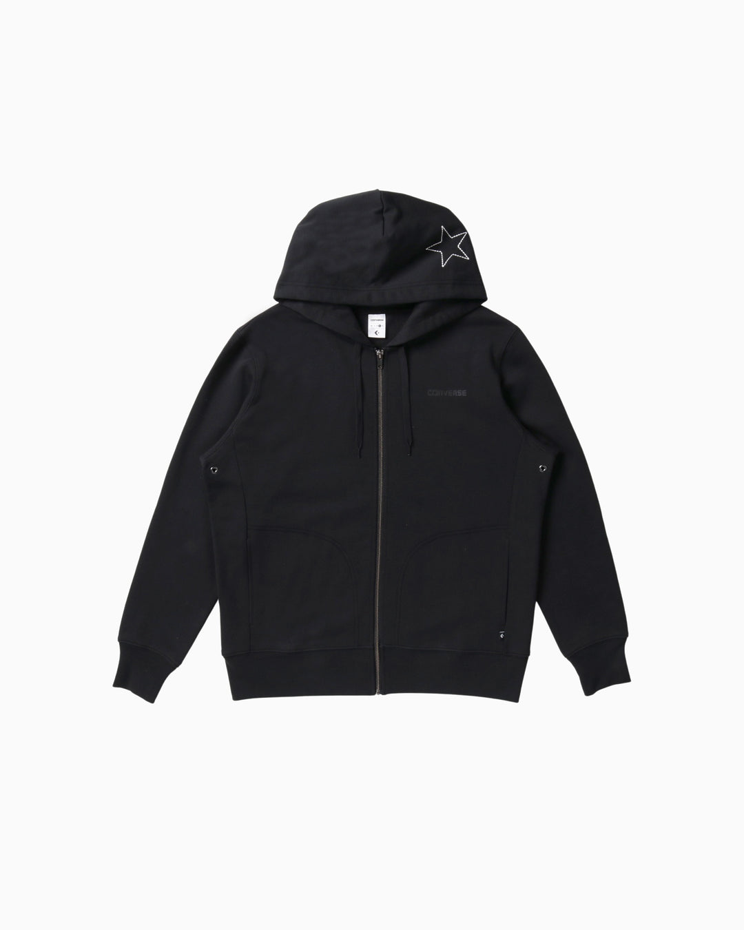 CV ZIP UP HOODIE (ブラック)– コンバース オンライン ショップ