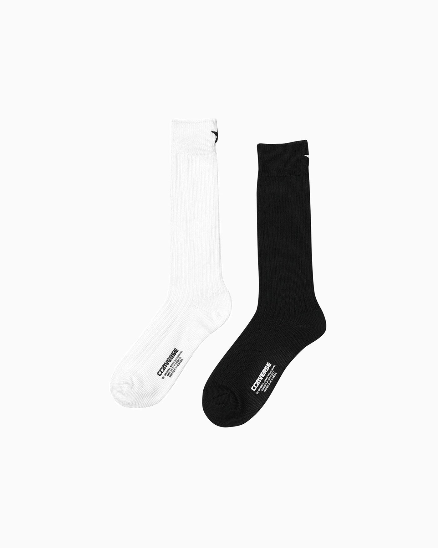 CV STANDARD SOCKS HI (ブラック／オフホワイト)– コンバース