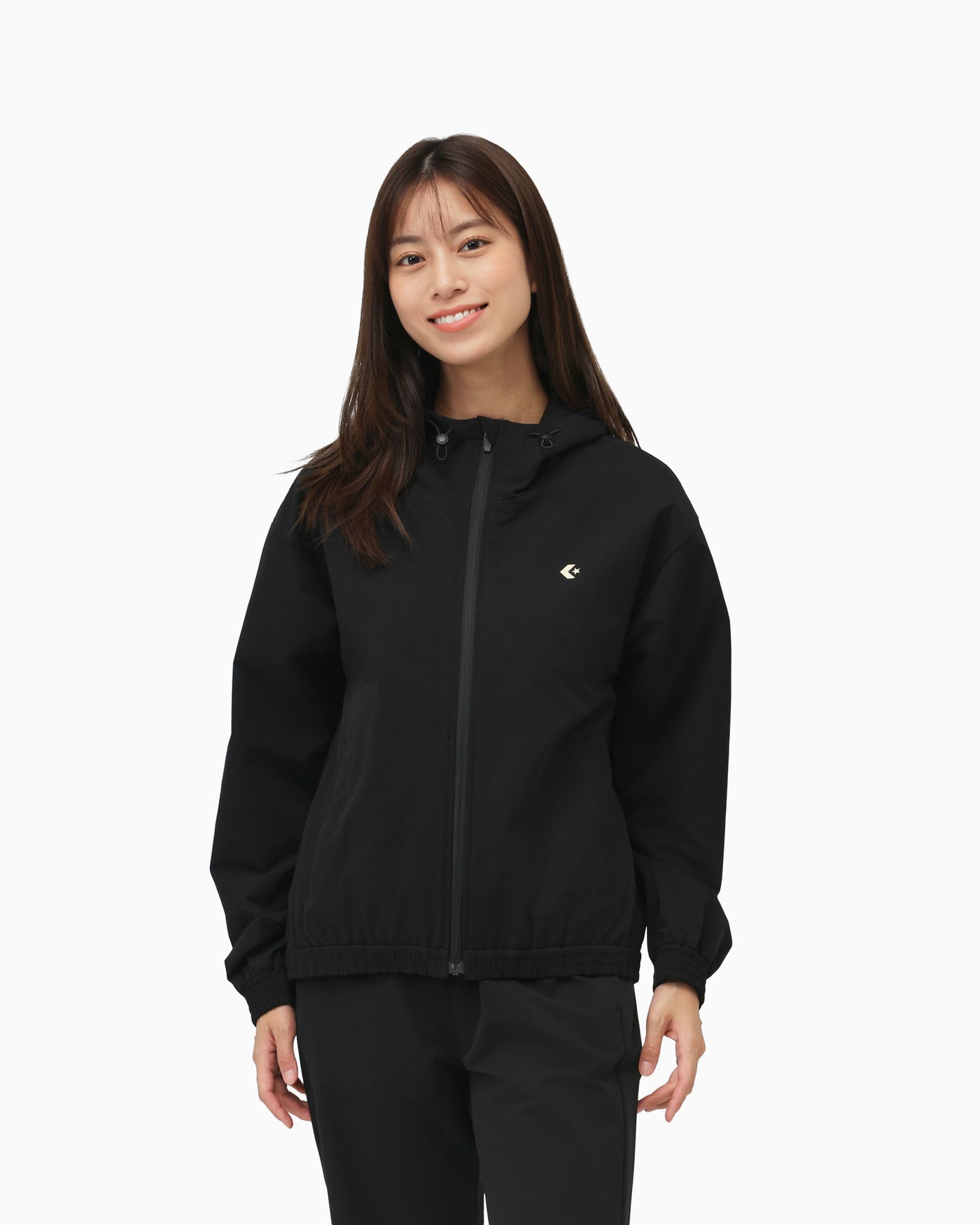 DOUBLE WEAVE BACK LOGO JACKET LADIES