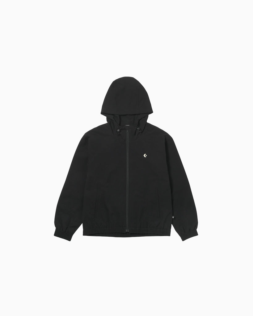 DOUBLE WEAVE BACK LOGO JACKET LADIES (ブラック)– コンバース