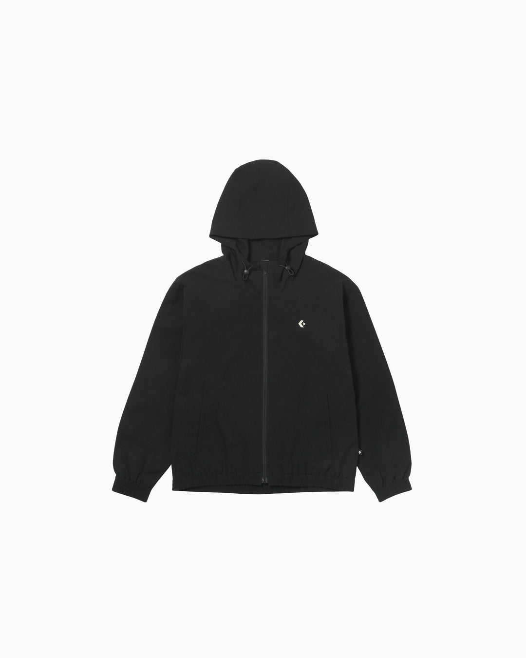 DOUBLE WEAVE BACK LOGO JACKET LADIES (ブラック)– コンバース